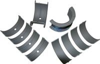Set of engine bearing shells